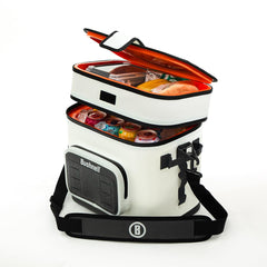 Bushnell Soft Cooler with integrated bottle openers for quick cold beverages.