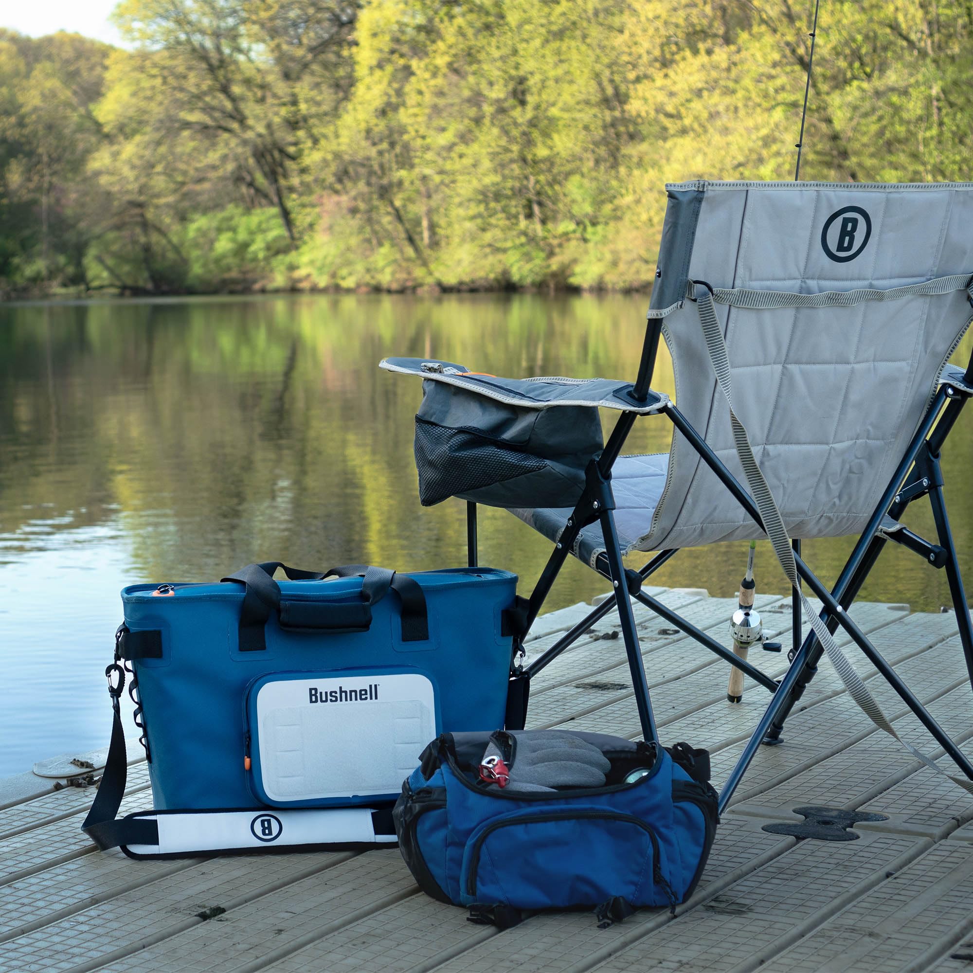 Bushnell Soft Cooler interior pre-chill keeps ice longer on hot days