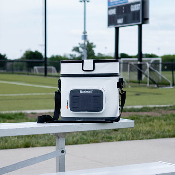 Bushnell Soft Cooler provides portable insulation for beverages on the go.