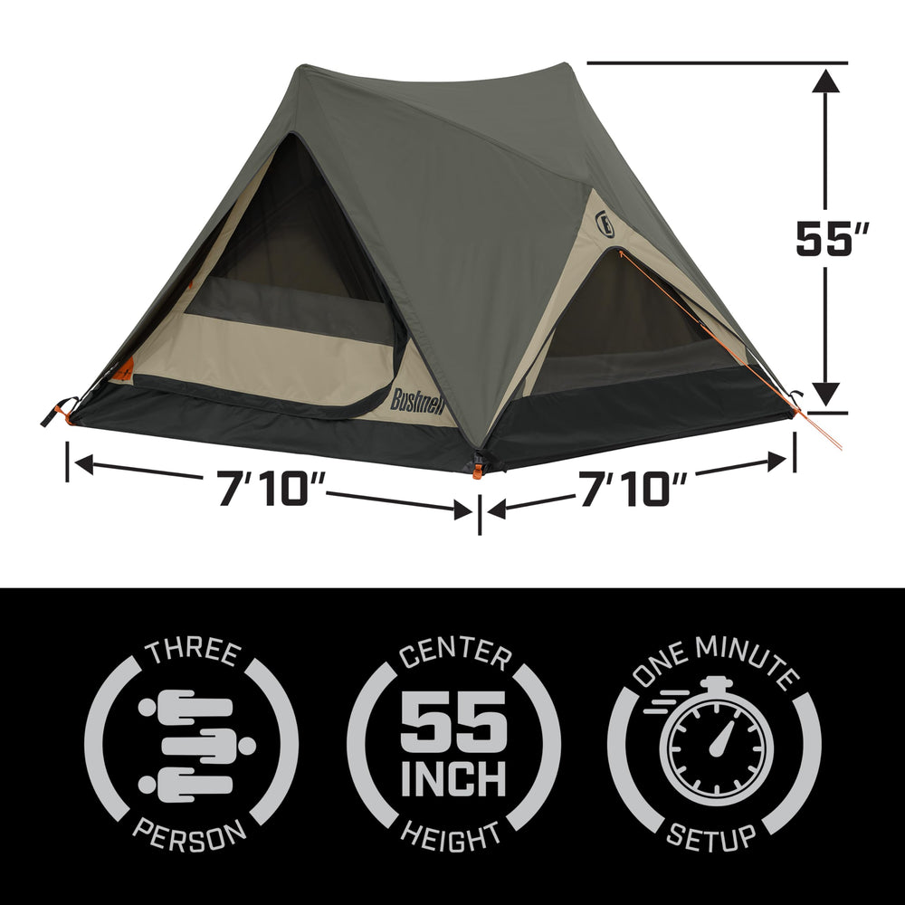 Bushnell Instant Pop-Up 6P tent offers ample space for basecamp use.