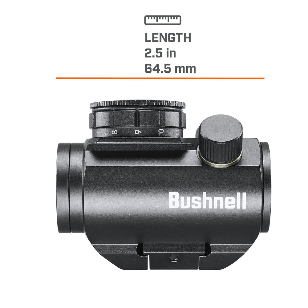 Waterproof exterior of Bushnell Trophy TRS-25 red dot sight