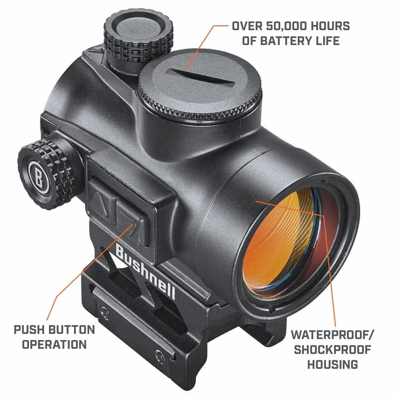 Bushnell TRS-26 IPX7 waterproof design keeps performance in rain or submersion.