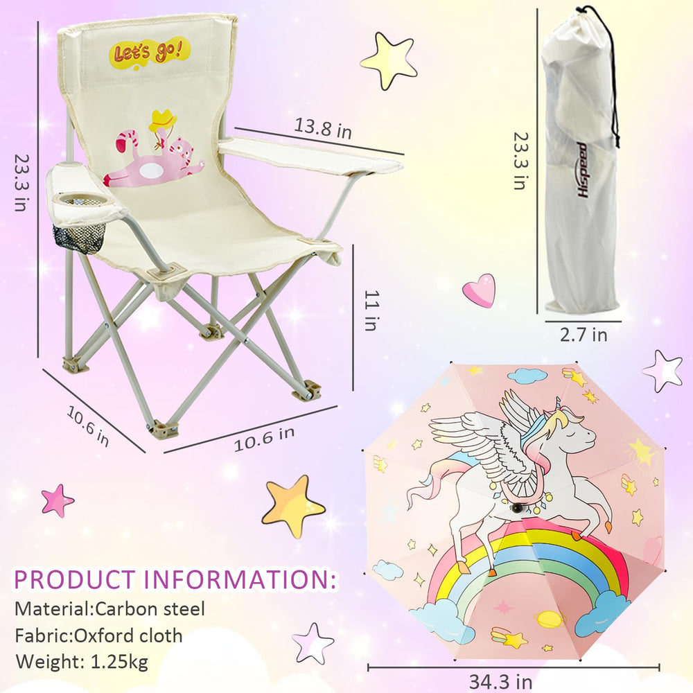 BUSYSIR Kids folding chair closeup of durable Oxford fabric detail