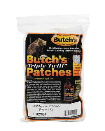 Butch's Twill Cleaning Patches 1-3/4-Inch, Bag of 750