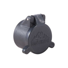 Butler Creek 15 objective flip-open scope cover in green protects your scope from weather and dirt