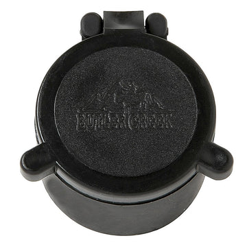 Butler Creek 30 objective flip-open scope cover sealed tightly for rugged hunting