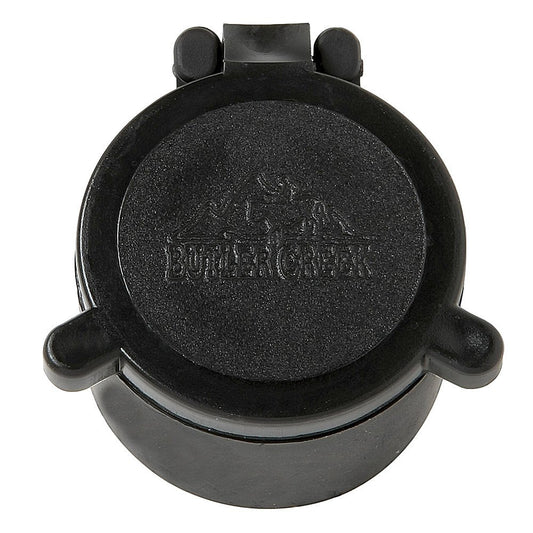 Butler Creek 34 Objective Flip Open Scope Cover closed on scope