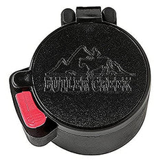 Butler Creek eye piece lens scope cover on a rifle scope