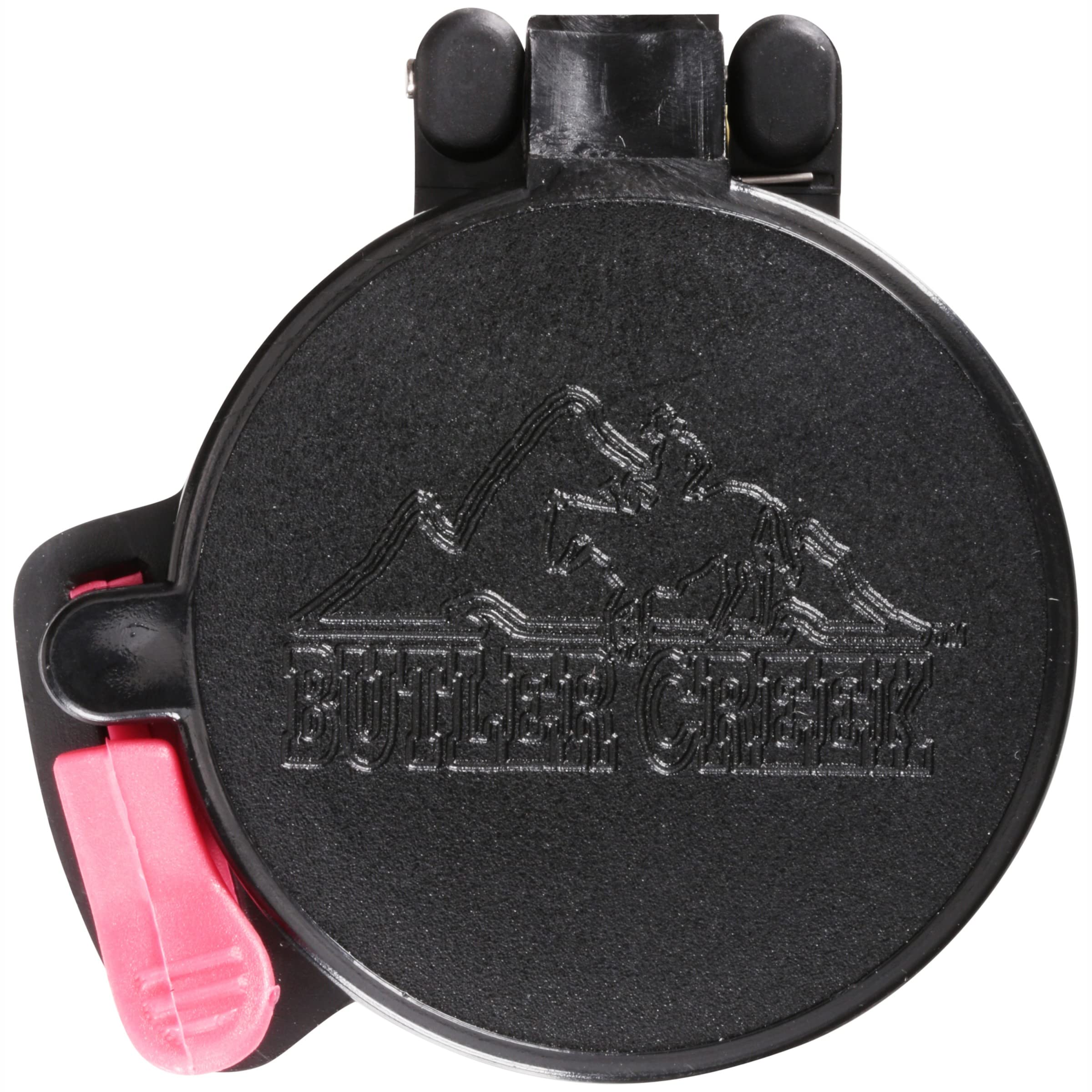 Butler Creek eye piece scope cover in black, size 09A, 1.485 inch (37.7 mm) for scopes