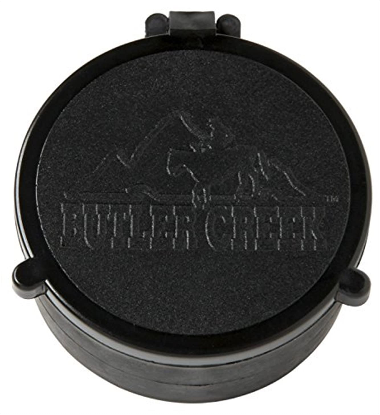 Butler Creek Multiflex Flip-Open Scope Cover protects lens with silent thumb flick for field use