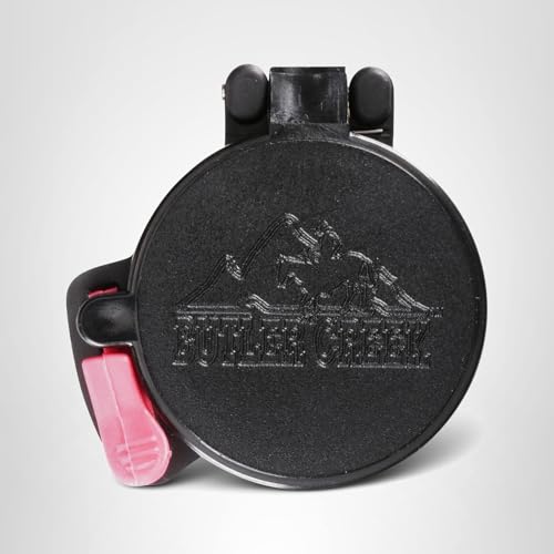 Buter Creek scope cover with ambidextrous silent hinges for discreet, fast lids.