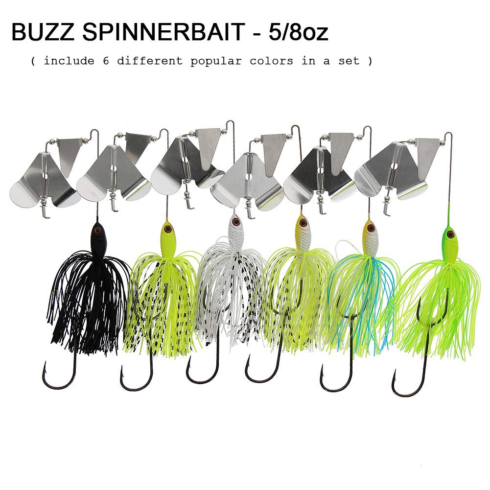 5/8 oz buzzbait in white color