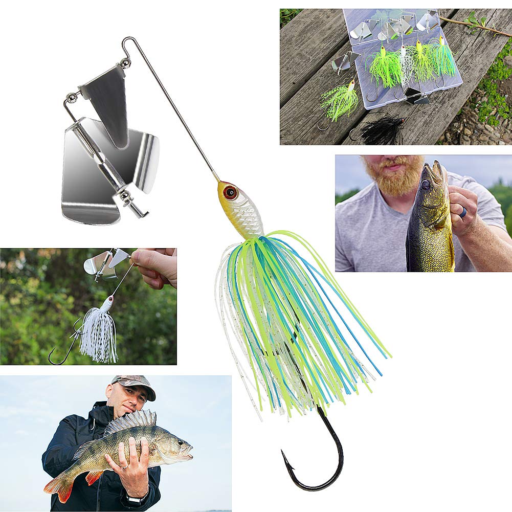 packaging of 5/8 oz buzzbaits set of 6