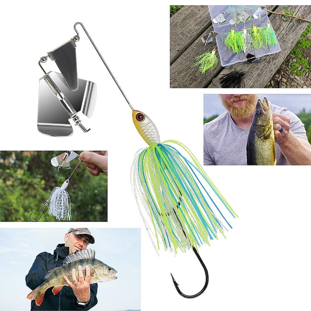 packaging of 5/8 oz buzzbaits set of 6