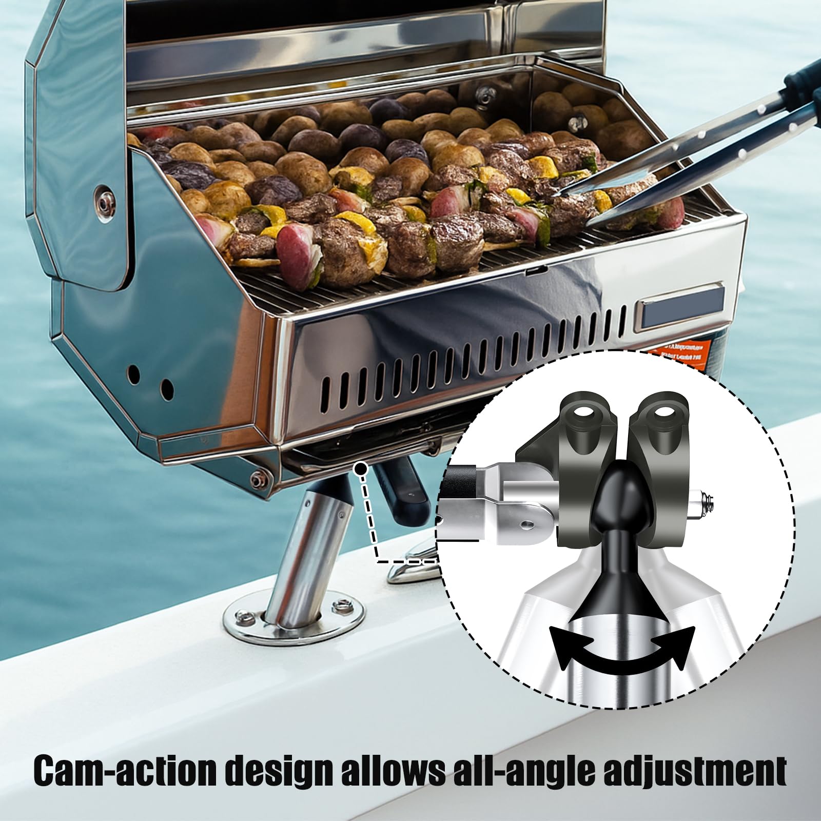 Multi-angle adjustment with eight rotation positions