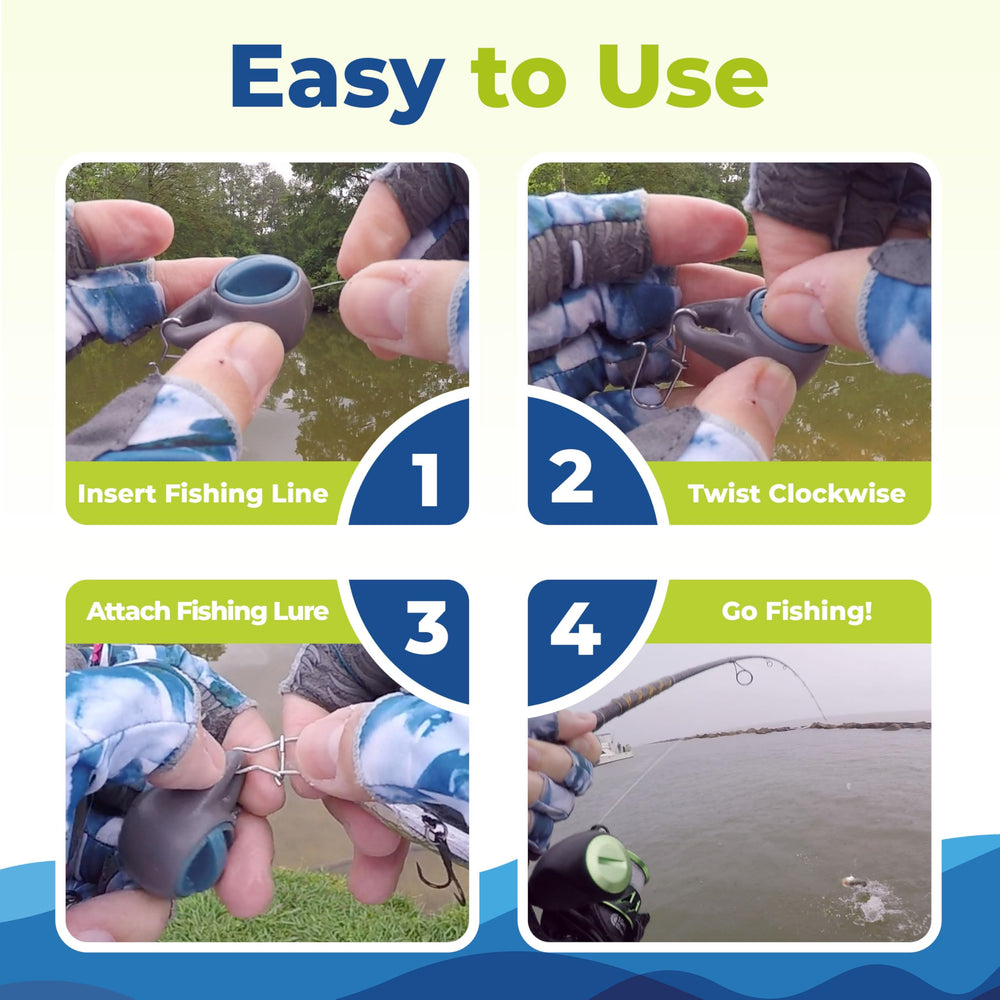 Pack of three connectors for pre-rigging multiple lures