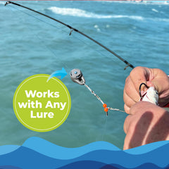 Angler attaches line to lure with ByeKnot