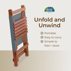 BYER OF MAINE Pangean Lounger Chair canvas seat is breathable and quick-drying.