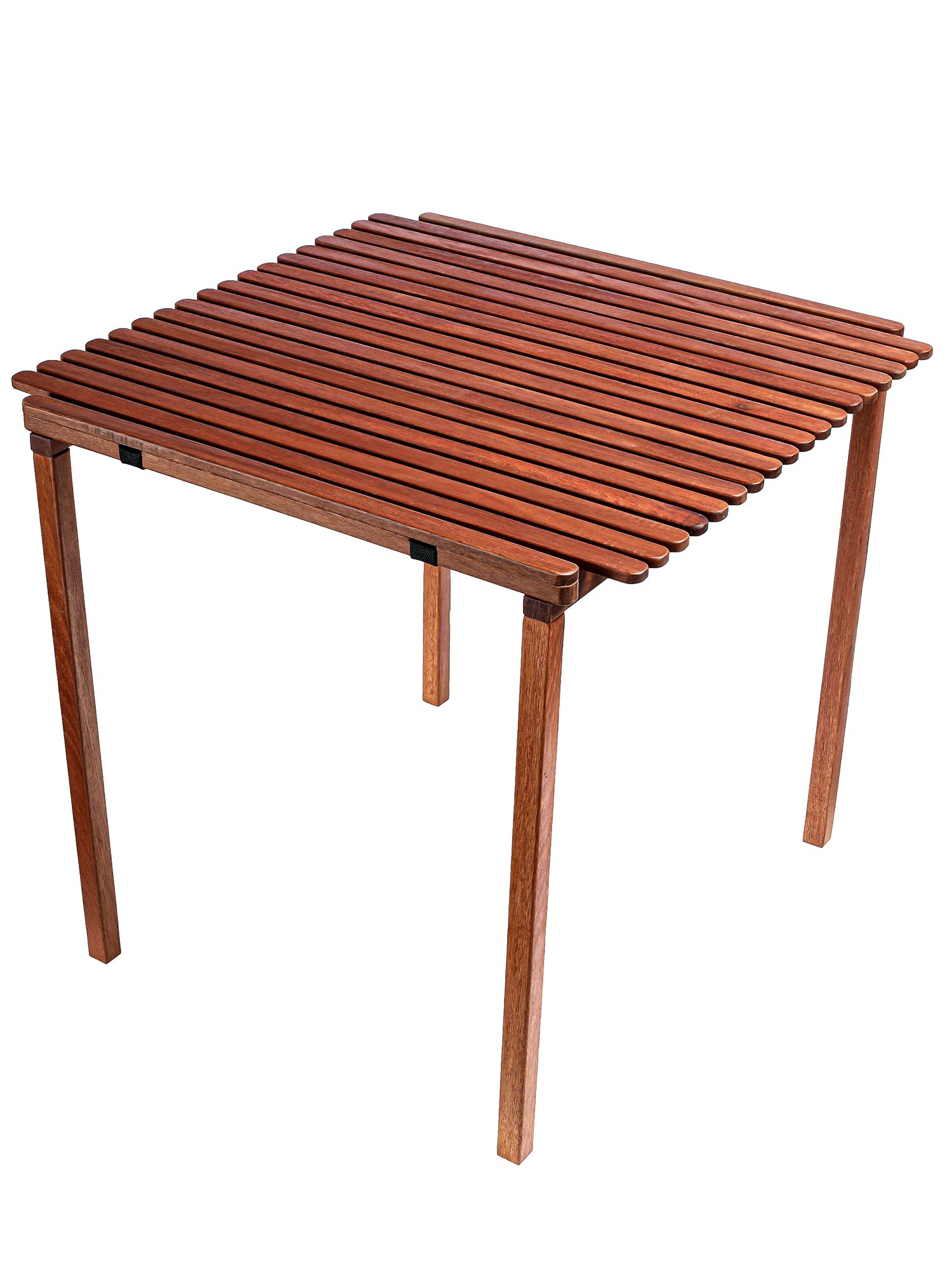 BYER OF MAINE Pangean Nomad folding table closed, compact for travel and storage