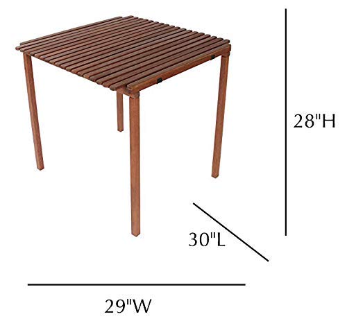 BYER OF MAINE Pangean Nomad folding table on porch provides sturdy surface for outdoor meals