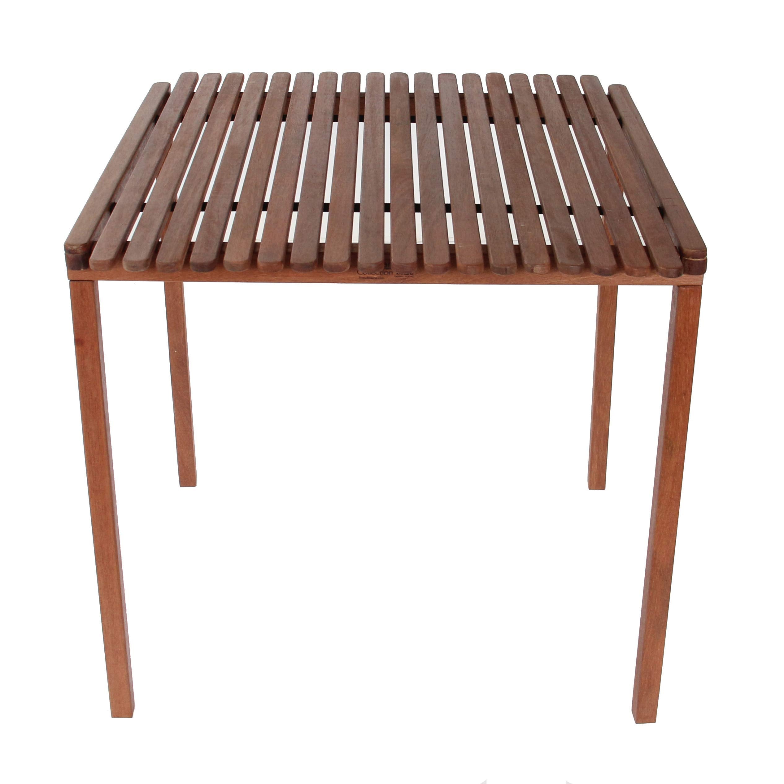BYER OF MAINE Pangean Nomad folding table sturdy keruing wood for outdoor use
