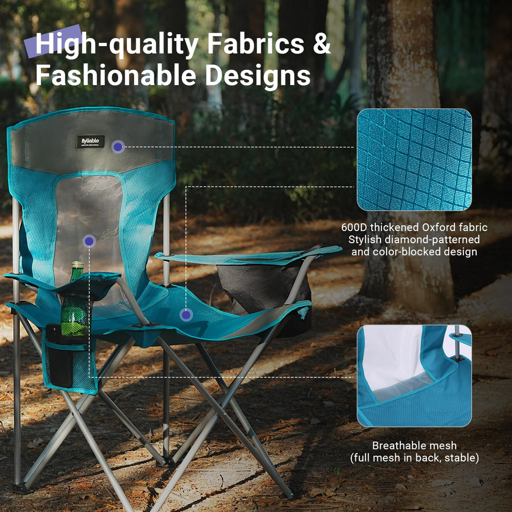 Byliable camping folding chair back mesh for breathability
