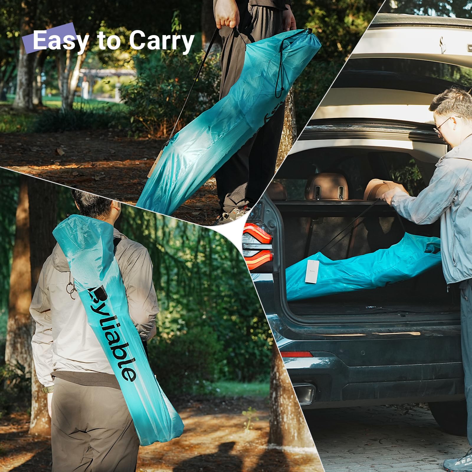 Byliable camping folding chair color-block design adds style to outdoor gear