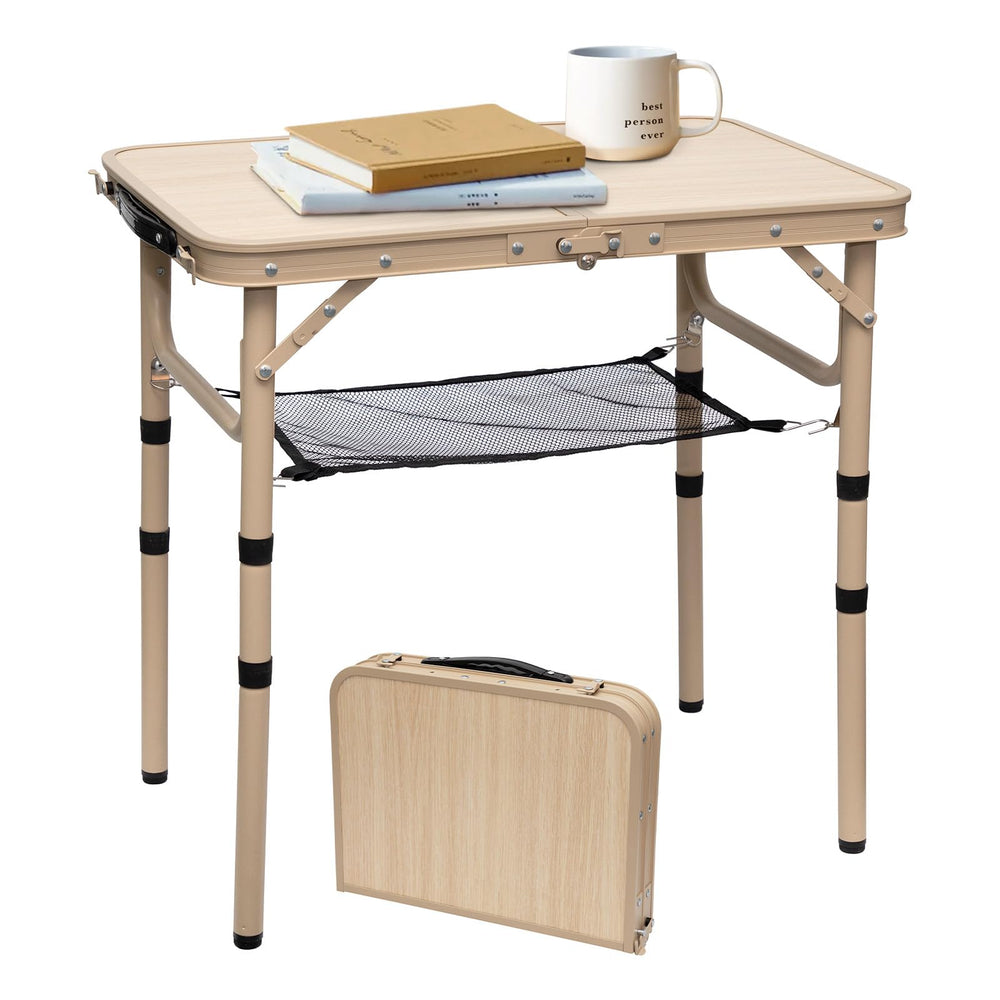 Byliable small folding table yellow surface for sturdy outdoor meals
