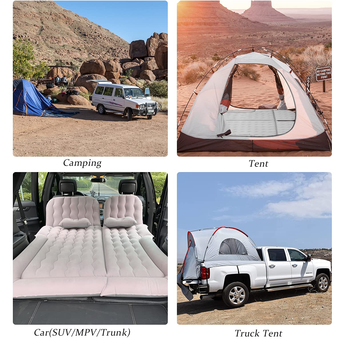 Byomostor 3-in-1 car mattress stored in the included bag for travel.