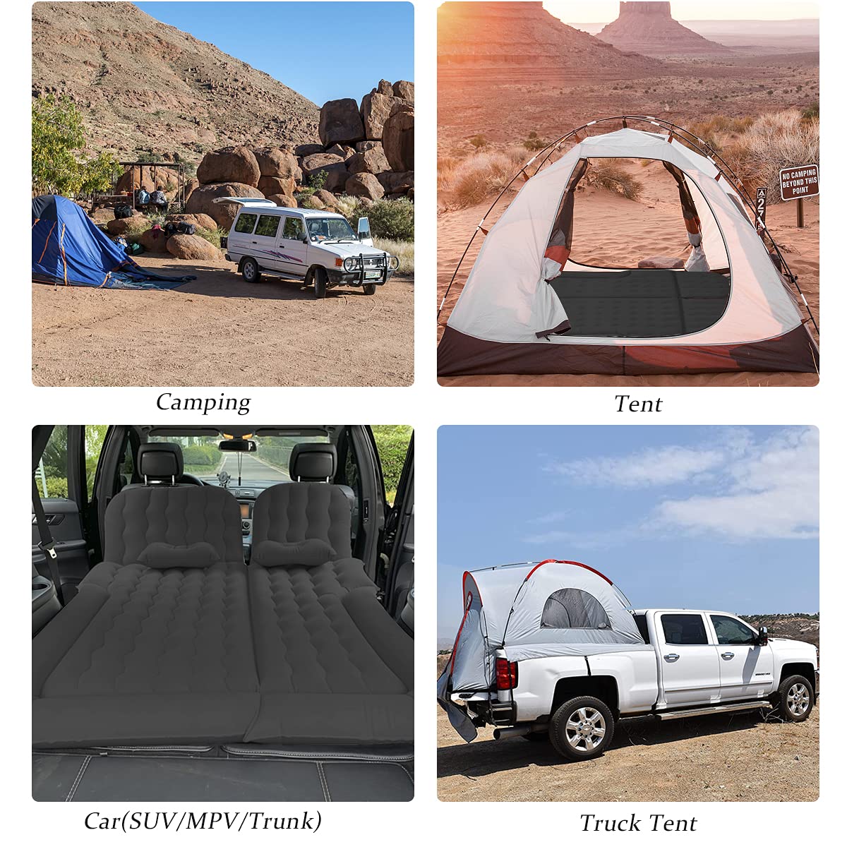 Byomostor car camping use provides convenient rest on the go.