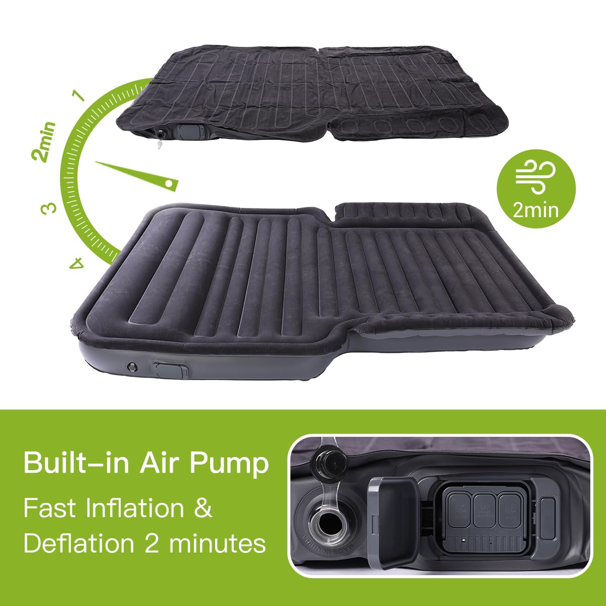 Byomostor SUV air mattress dimensions highlight generous space for adults during trips