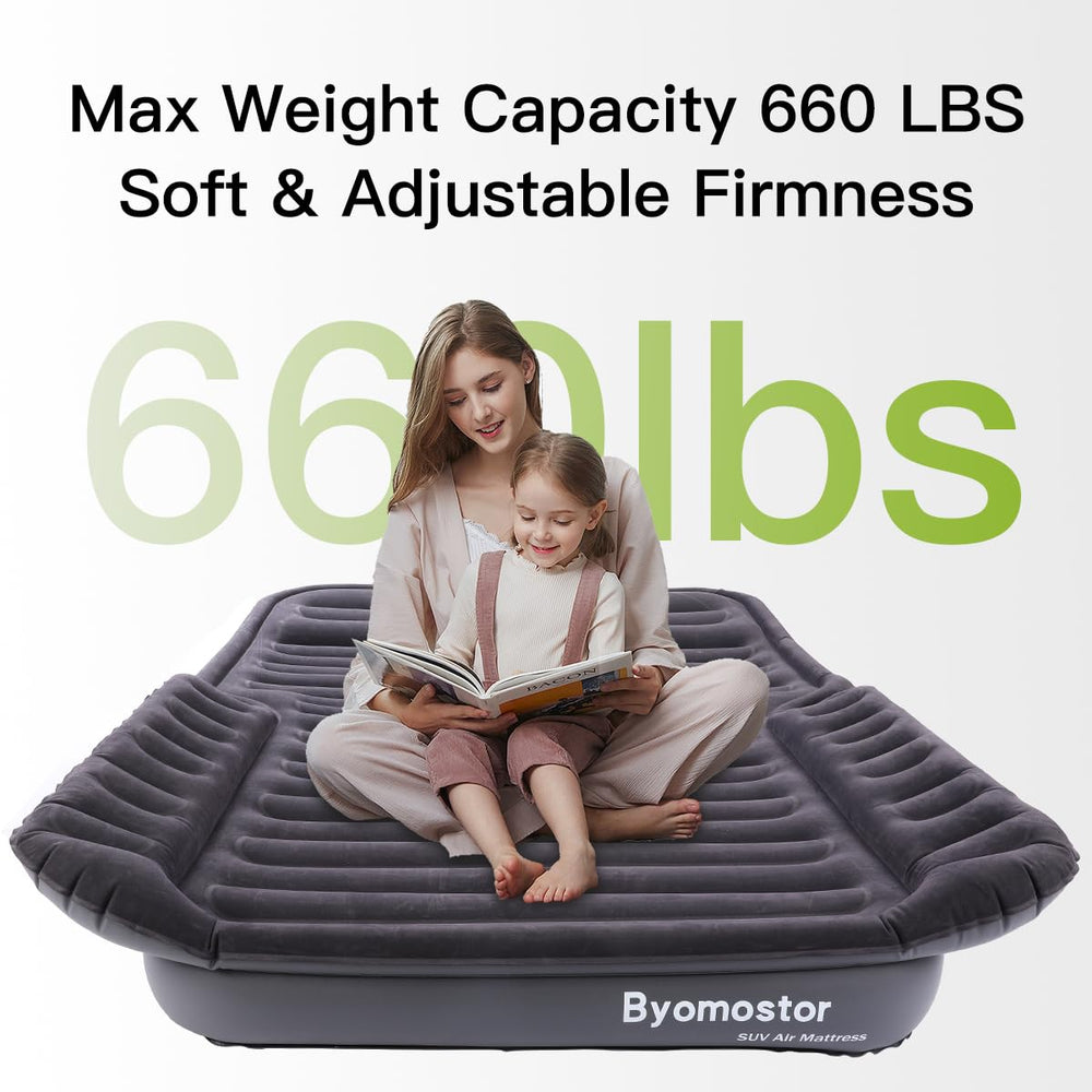 Byomostor SUV air mattress full-length design supports stretched-out comfort on trips