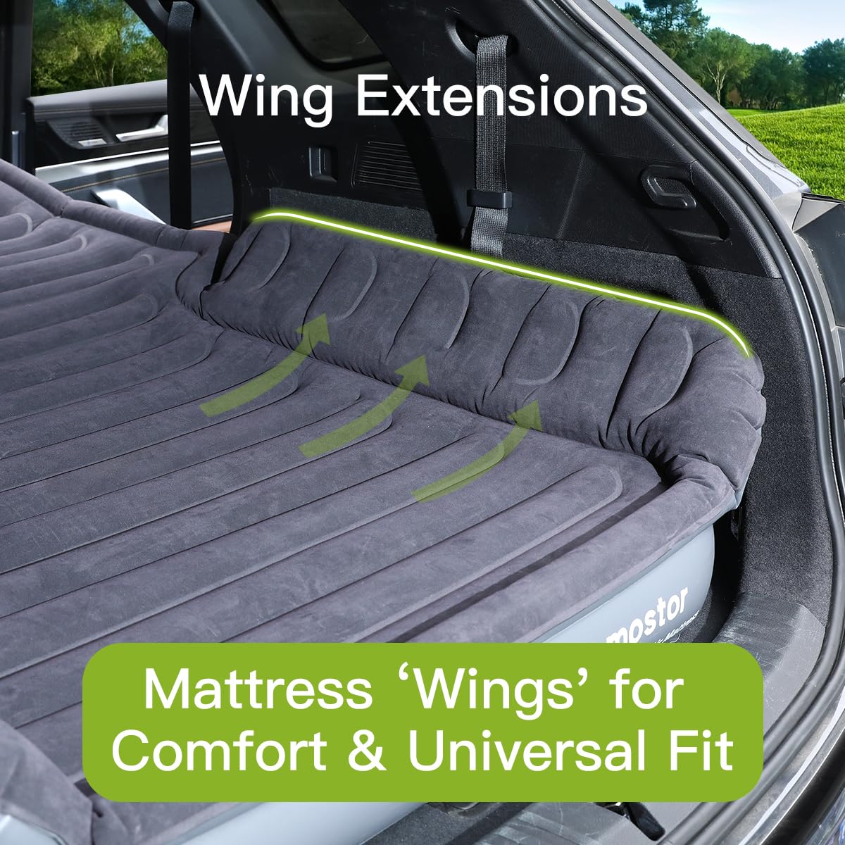 Byomostor SUV air mattress weighs up to 660lbs for family road adventures
