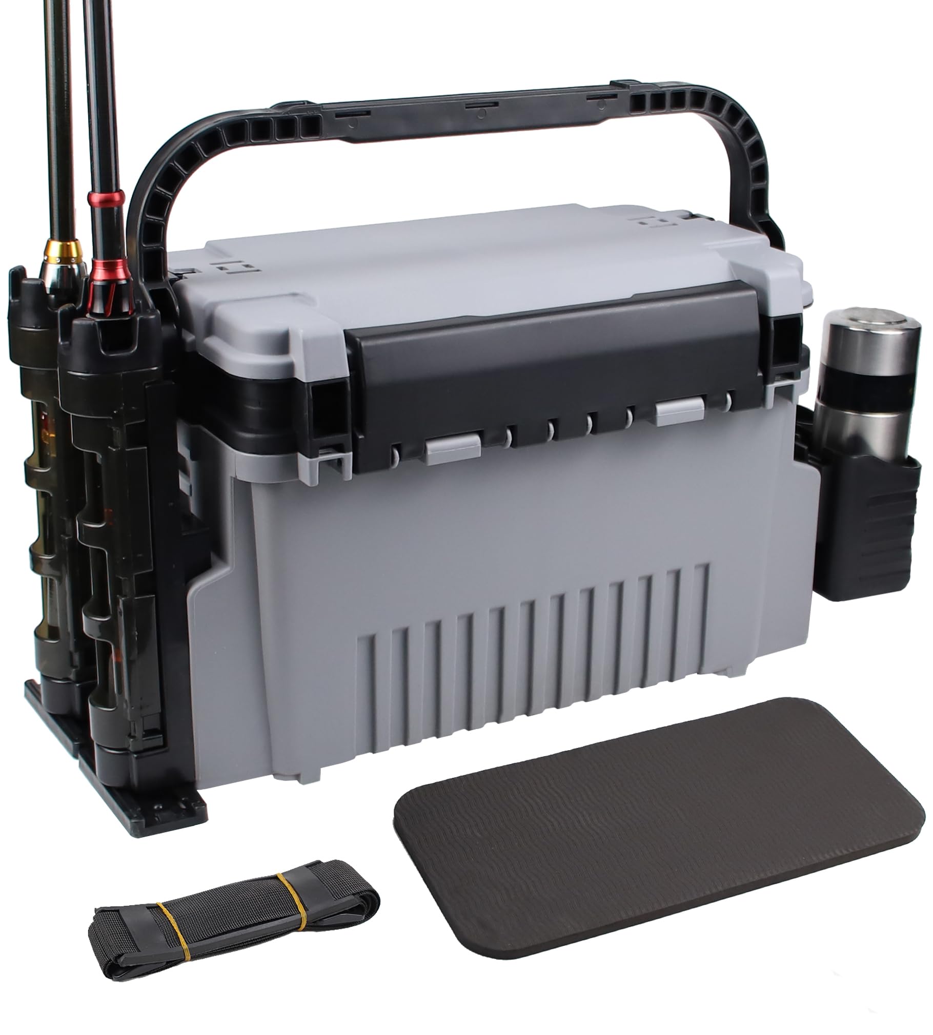 Byrixk Saltwater Tackle Box Large 11L front view with 2-layer design