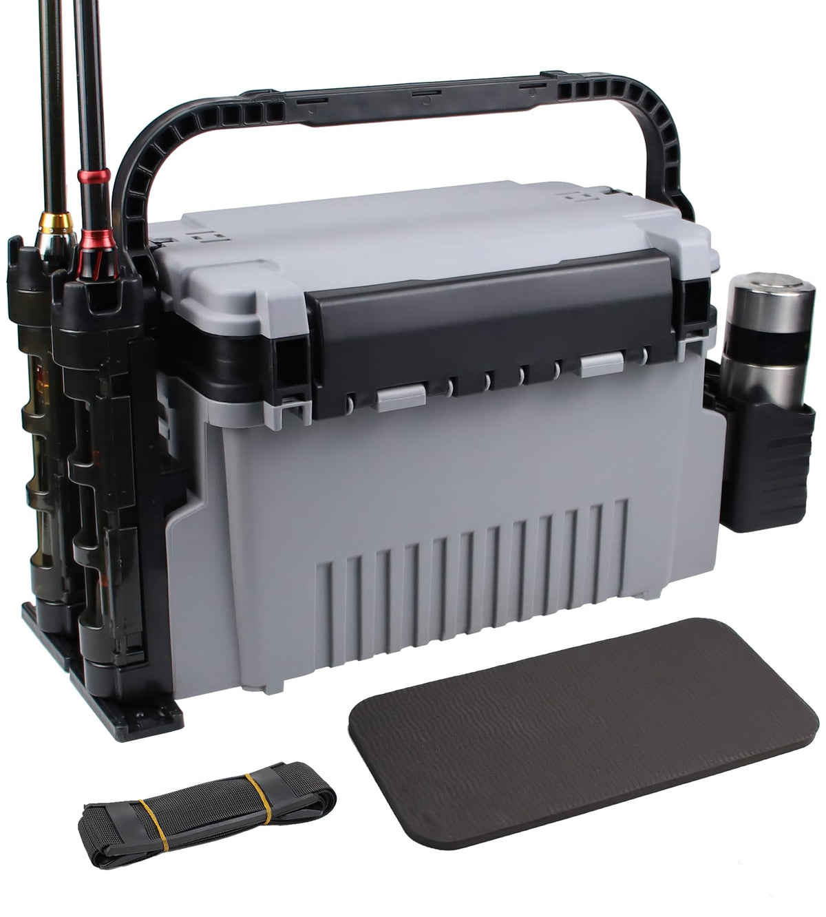 Byrixk Saltwater Tackle Box Large 11L front view with 2-layer design