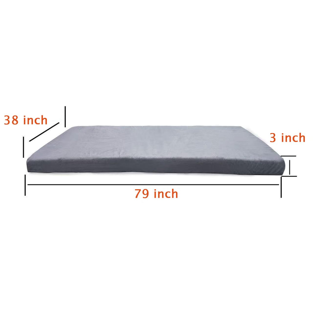 Close-up of Bzvystux memory foam showing contouring comfort and premium texture.