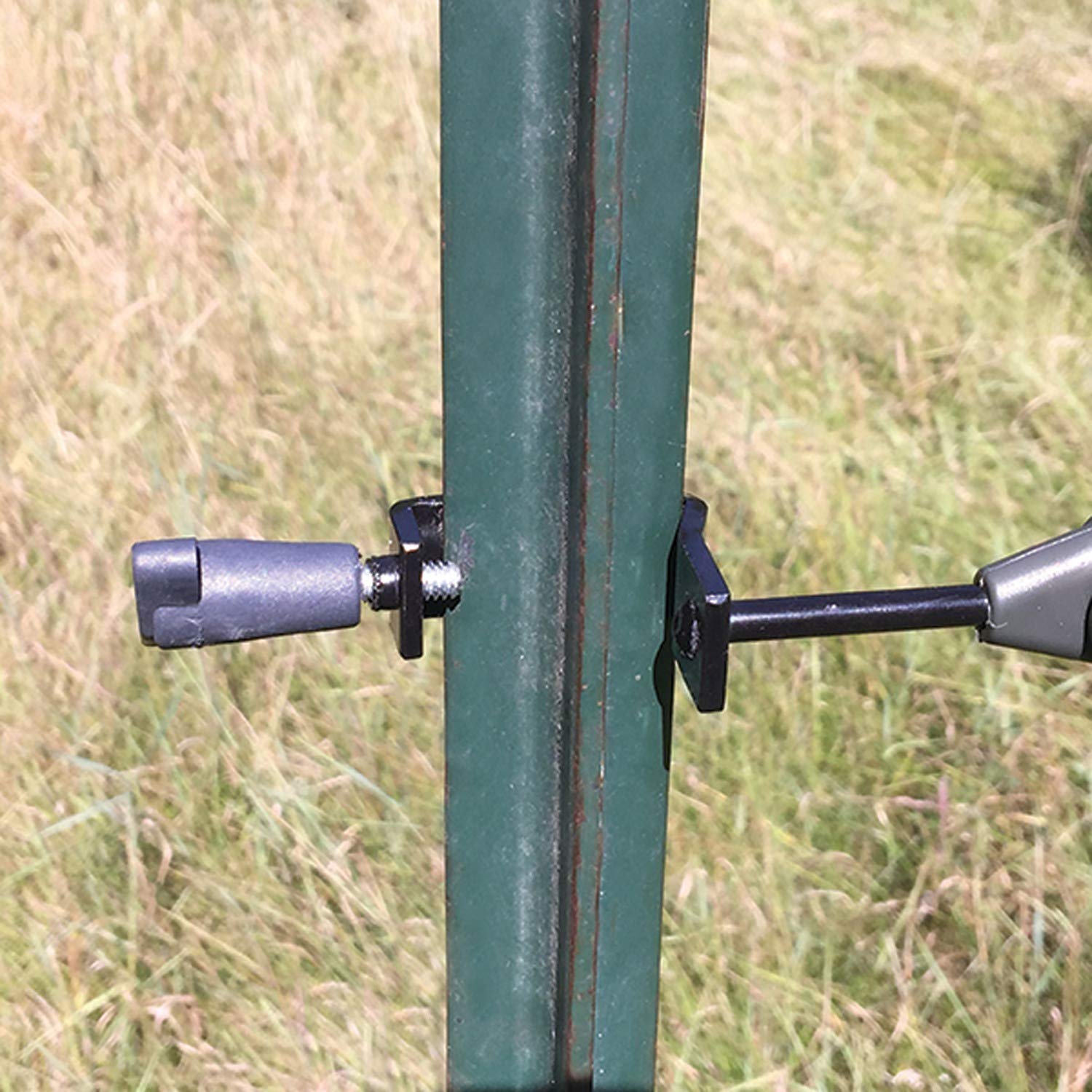BZXZB HME T-Post Holder washer lock secures cameras firmly.