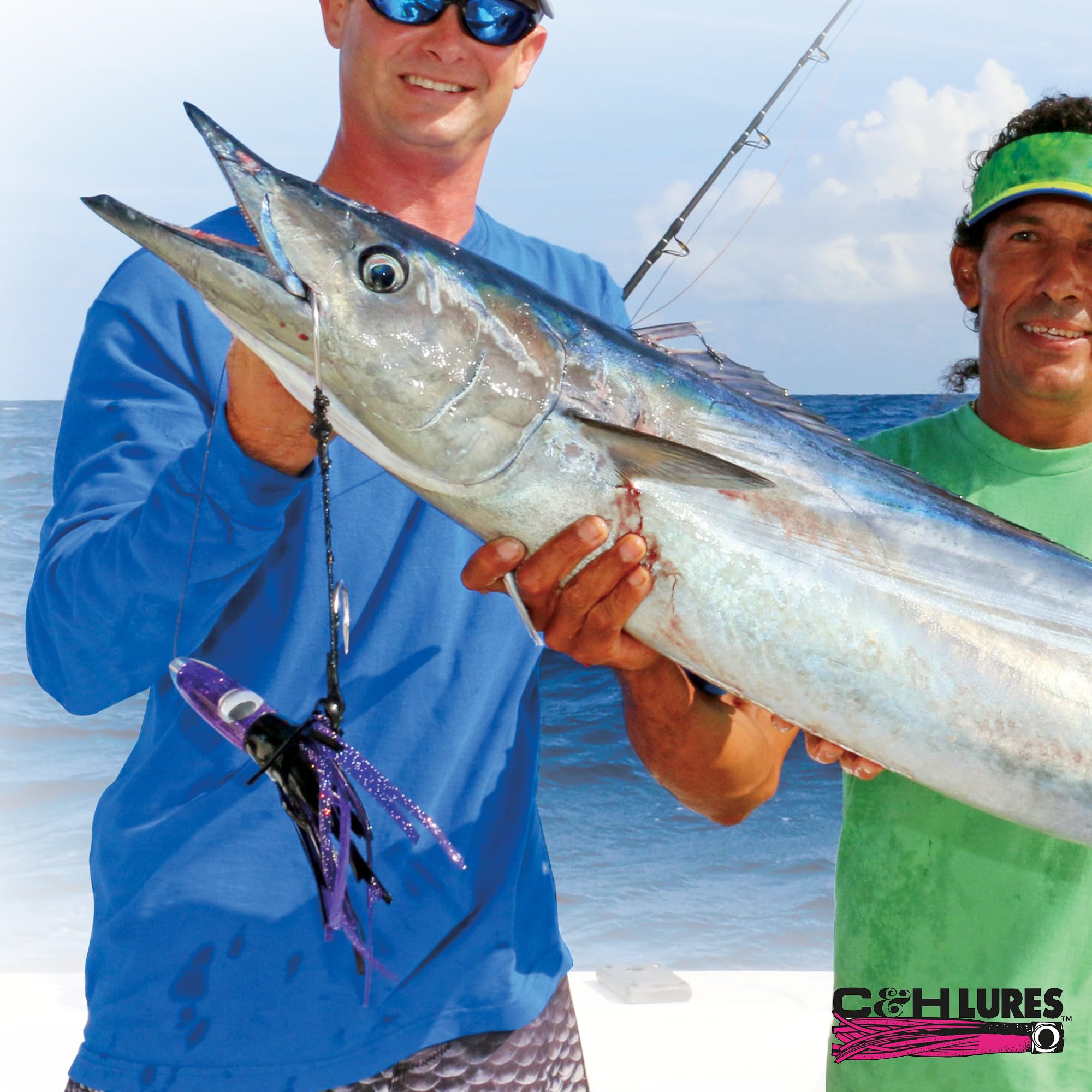 C&amp;H Lures Wahoo Whacker stainless hook withstands saltwater strikes.