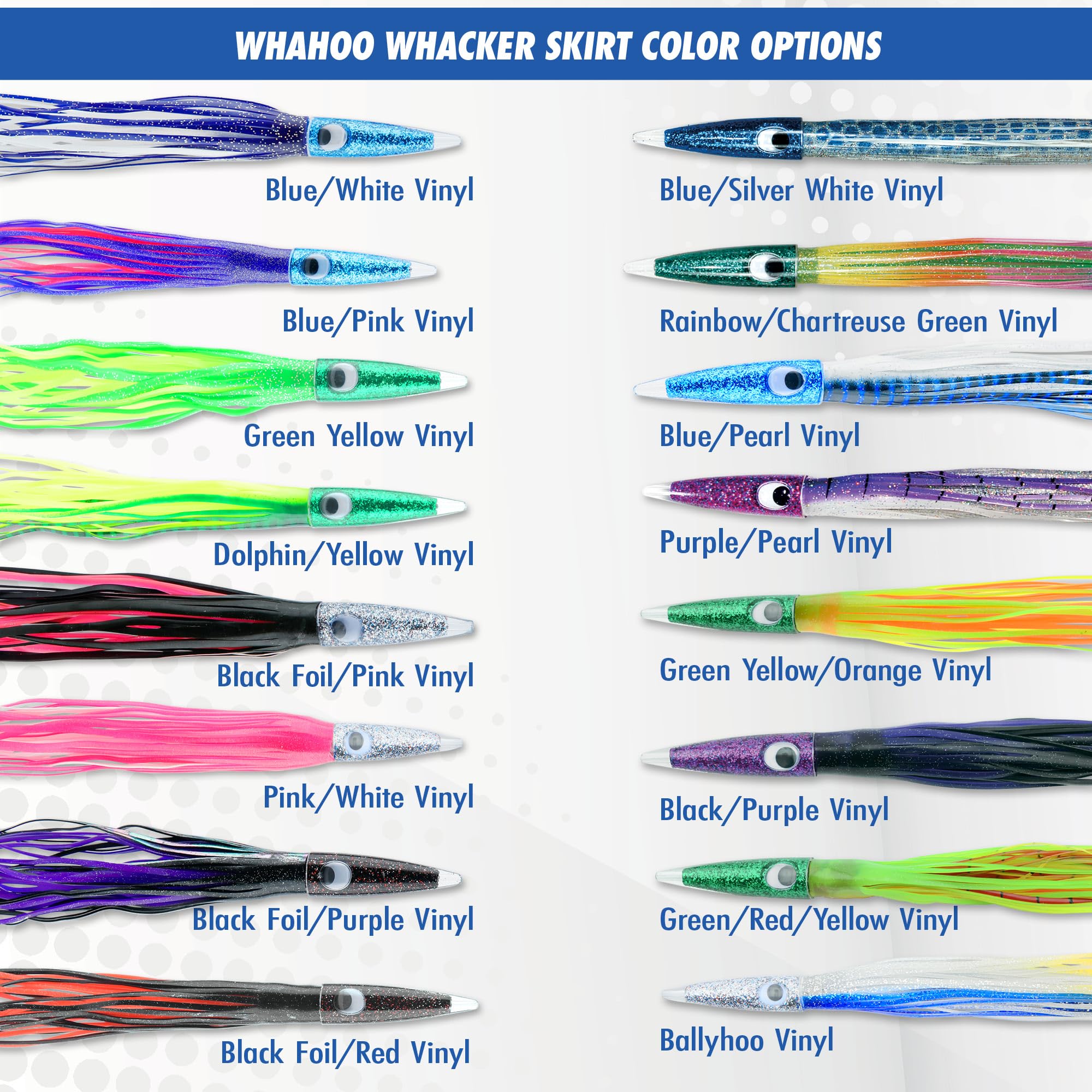 C&amp;H Lures Wahoo Whacker trolling-weights pairing for deeper presentations.