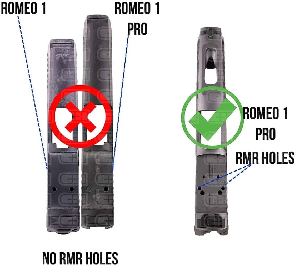 C+H Precision plate shows RMR/SRO holes for versatile optic compatibility.
