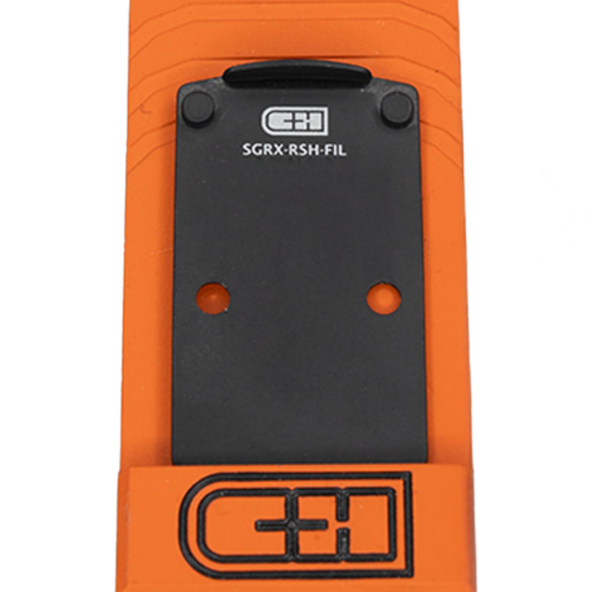 C+H Precision adapter plate for SIG P320 with Romeo cut enables secure optic mounting.