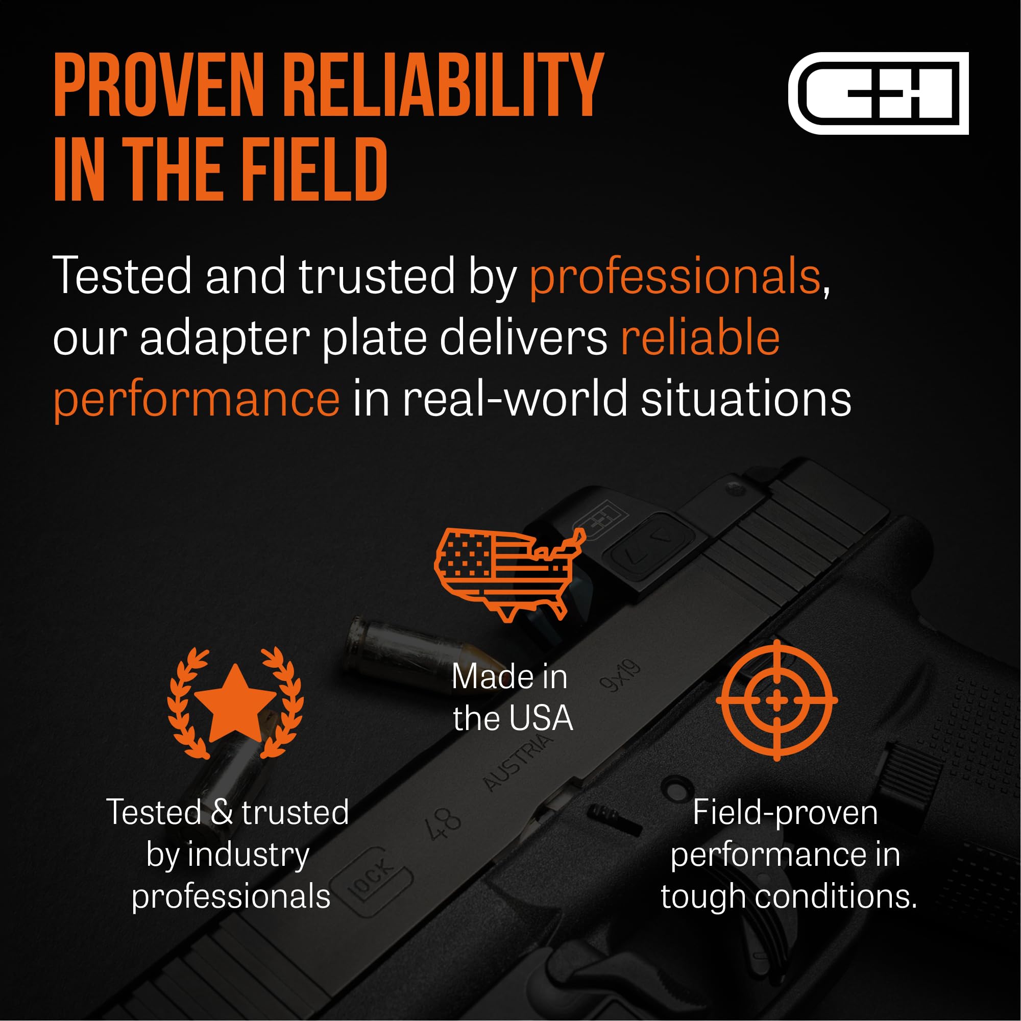 Includes optic plate screws and hardware for multiple optics