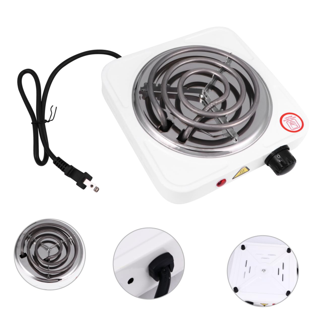 Cabilock 1000W portable camping stove enables quick meals anywhere with a power outlet.