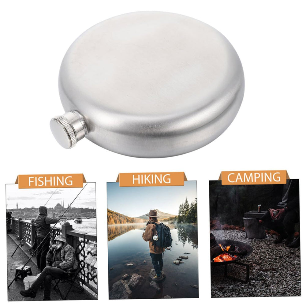 Cabilock 5oz flask, durable material for rugged outdoor adventures.