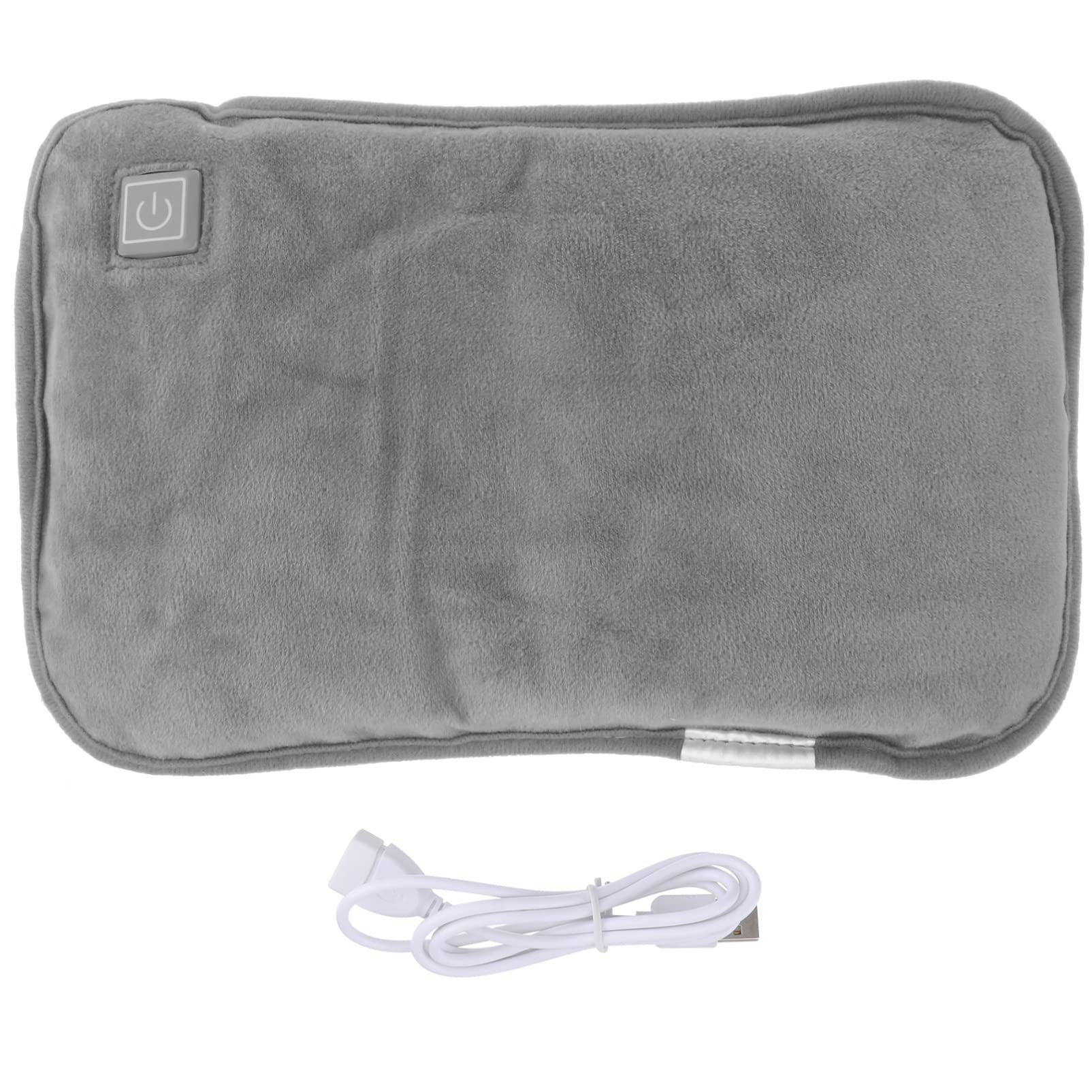 Cabilock Electric Hot Water Bag with plush cover close-up for cozy warmth.