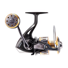 Cabom Nytex saltwater spinning reel 5.2:1 gear ratio enables quick, precise line retrieval.