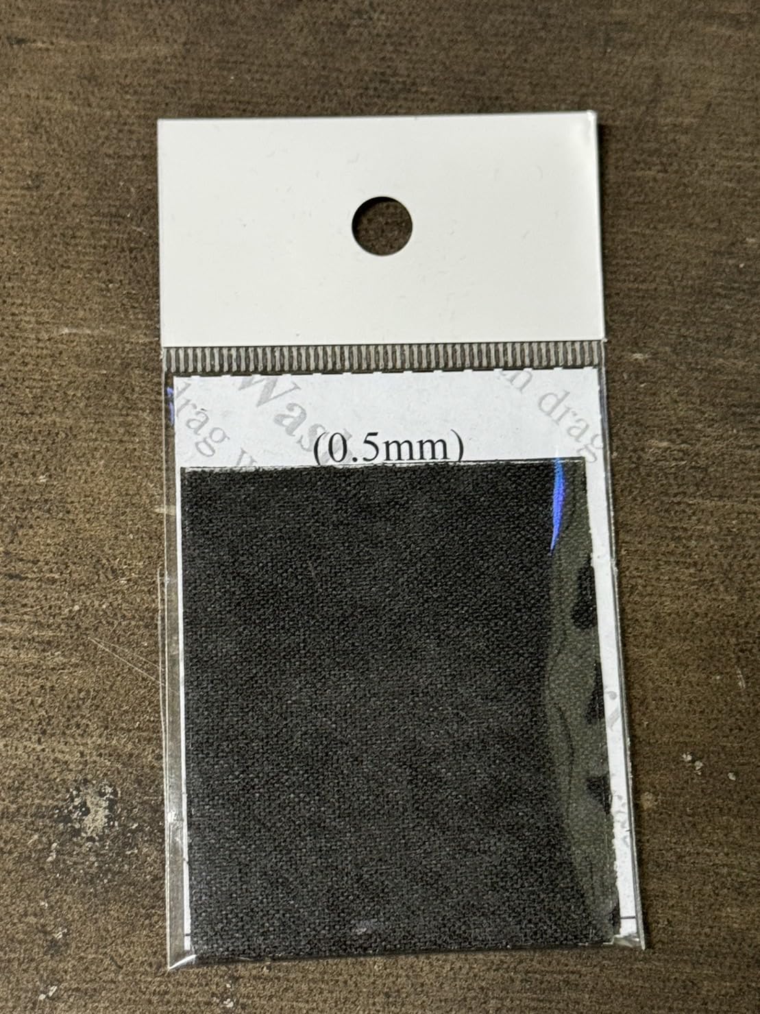 Cabric 0.5mm carbon sheet for drag washers – 50×60mm, top view