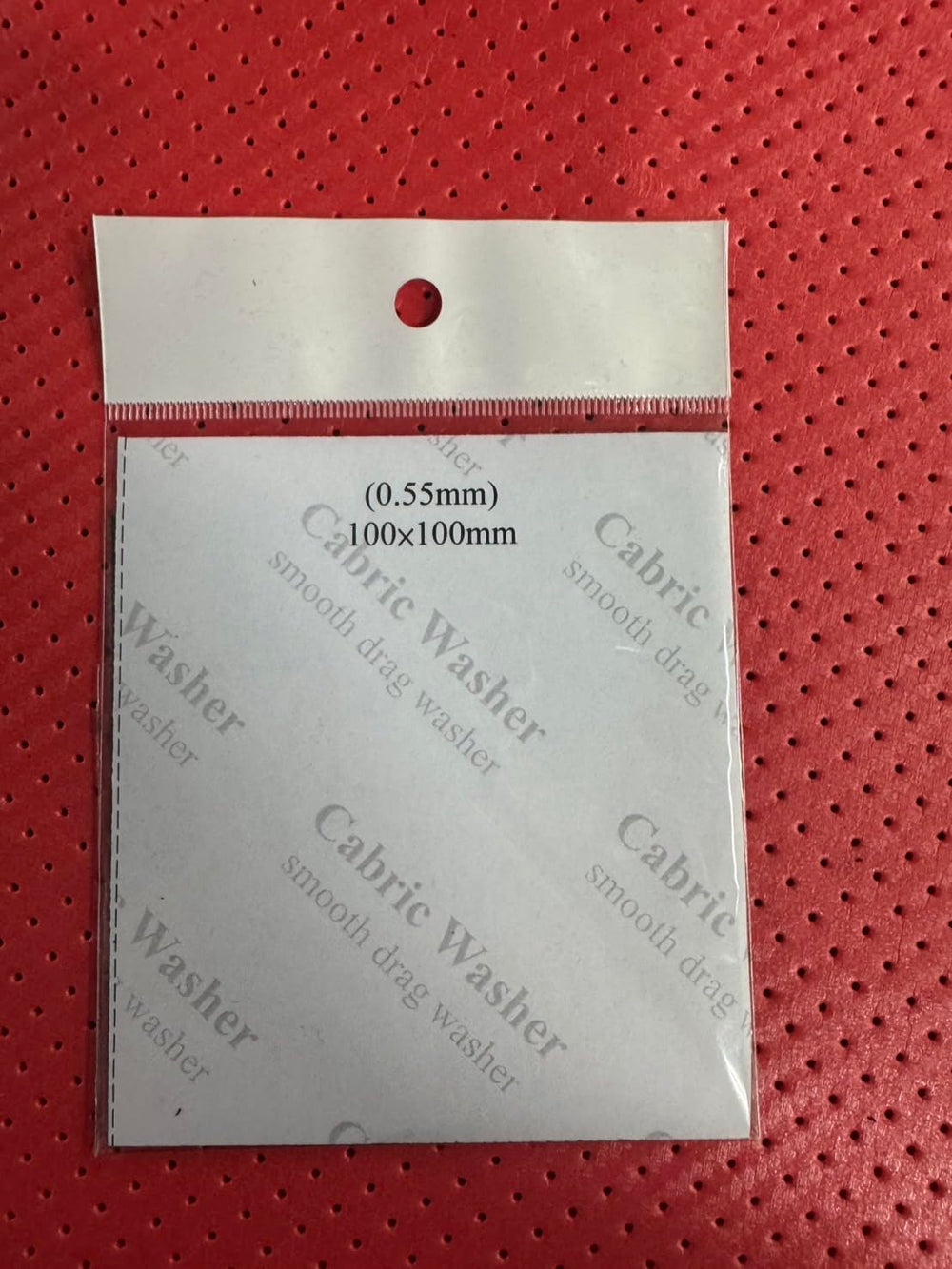 Pack of 2 Cabric carbon sheets for fishing reel drag washers (100x100mm)