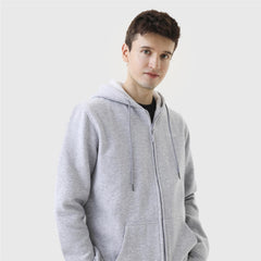 Cadai heated hoodie back view highlights 7 heating zones for all-day warmth