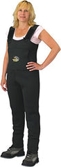 Caddis green neoprene stocking-foot wader front view for rivers